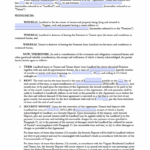 Free Virginia Rental Lease Agreement Templates PDF WORD
