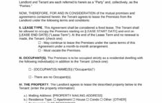 Free Virginia Standard Residential Lease Agreement Template PDF