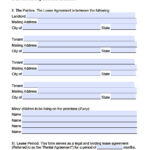 Free Virginia Standard Residential Lease Agreement Template PDF Word