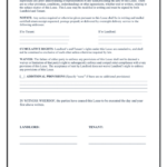 Garage Lease Agreement In Word And Pdf Formats Page 3 Of 3