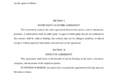 General Contract Free Printable Documents