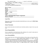 Horse Lease Agreement Word Document Form Fill Out And Sign Printable