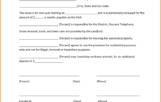 Image Result For Simple One Page Lease Agreement Rental Agreement