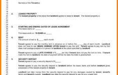 Lease Agreement Pdf Template Business