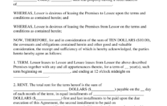 Lease Agreement Template Download Printable PDF Templateroller