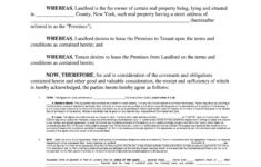 New York Residential Lease Agreement 2020 Fill And Sign Printable