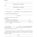 Ontario Residential Lease Agreement Template Printable Form