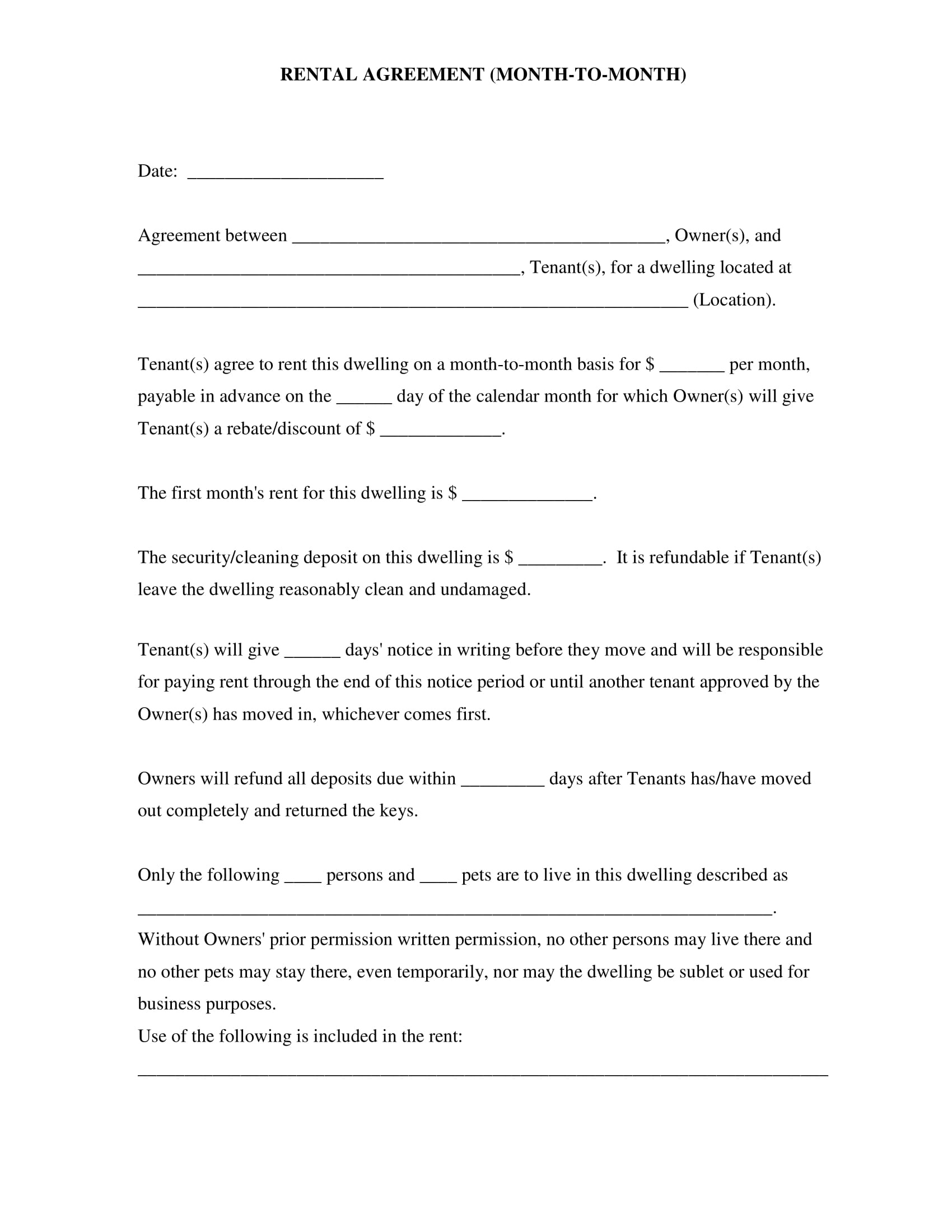 Printable Agreement Examples 43 PDF DOC Examples