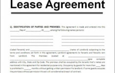 Printable Lease Agreement Template Business