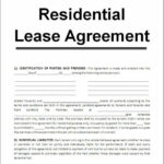 Printable Lease Agreement Template Business