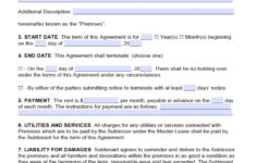 Printable Rental Lease Agreements Room Surf