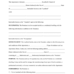 Printable Sample Residential Lease Form Laywers Template Forms