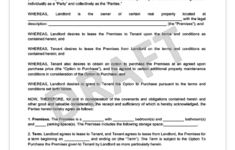 Rent to Own Agreement Create A Free Lease to Own Lease Agreement