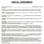 Rental Agreement Real Estate Forms Rental Agreement Templates