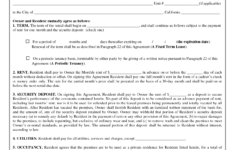 Rental Agreement Template Free Printable Documents