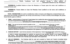 Residential Lease Agreement Louisiana Free Download