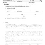 Residential Lease Agreement Template Free Printable Documents