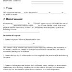 Residential Lease Rental Agreement Template Download Printable PDF