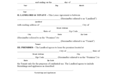 Rhode Island Standard Residential Lease Agreement Free Download