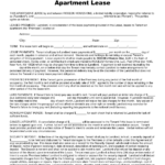 Sample Apartment Lease DOC By Gabyion Apartment Lease Agreement