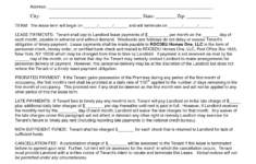 Sample Apartment Lease DOC By Gabyion Apartment Lease Agreement