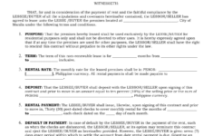 Sample Rent To Own Lease Agreement Free Printable Documents