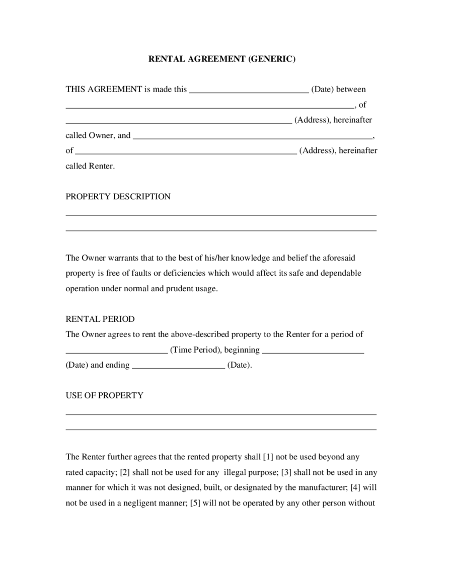 Simple Printable Lease Agreement That Are Sassy Ruby Website
