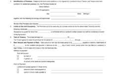 Simple Rental Agreement Michigan Fill Online Printable Fillable