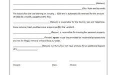Simple Tenancy Agreement Template SampleTemplatess SampleTemplatess