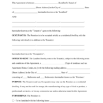 Standard Residential Lease Agreement Forms Pdf Doc Sample