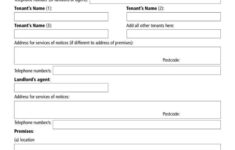 Tenancy Agreement Templates In Word Format