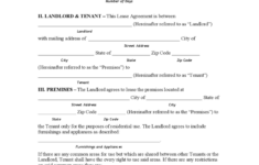 Tennessee Rent And Lease Template Free Templates In PDF Word Excel