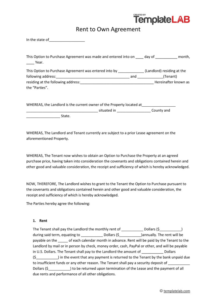 Free Printable Lease Agreement Saskatchewan
