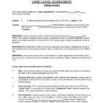 37 Free Land Lease Agreements [Word & Pdf] ᐅ Templatelab For Land Lease Agreement Printable