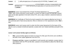 37 Free Land Lease Agreements [Word &amp; Pdf] ᐅ Templatelab for Land Lease Agreement Printable