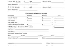 40 Owner Operator Lease Agreements (+Truck Leasing) for Printable Trucking Company Owner Operator Lease Agreement Form