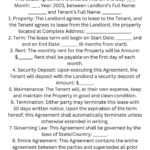 6 Month Lease Agreement Template, Digital Download: Pdf   Etsy Throughout Six Month Lease Rental Property Template