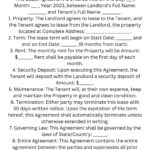 6 Month Lease Agreement Template, Digital Download: Pdf   Etsy Uk Regarding 6 Month Rental Agreement Format