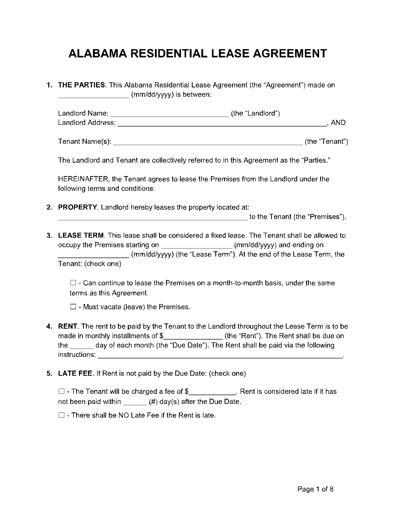80+ Free Rental Lease Agreement Templates In 2021 | Cocosign with regard to A Printable Lease Agreement