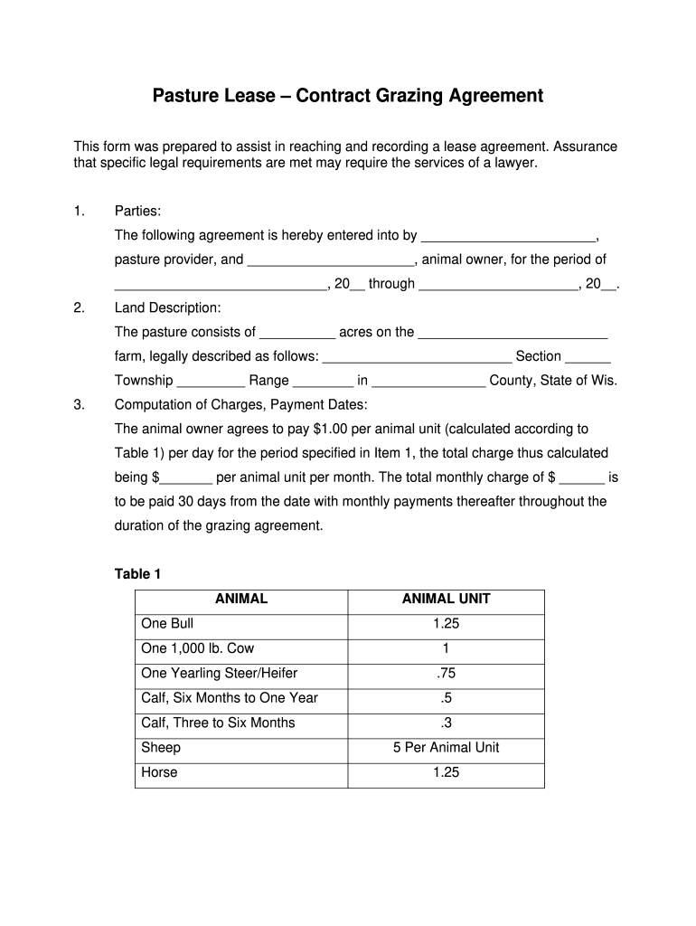 Agreement Form: Fill Out &amp;amp; Sign Online | Dochub with regard to Printable Cattle Grazing Lease Agreement Texas