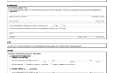 Canada Standard Rental Agreement - Newfoundland Form - Fill Online regarding Printable Lease Agreementfiller