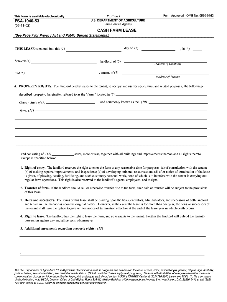 Fillable Online Forms Sc Egov Usda Simple Farm Lease Agreement within Printable Simple Farm Land Lease Agreement Form