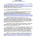 Free Alabama Standard Residential Lease Agreement Template | Pdf For Free Printable Alabama Lease Agreement