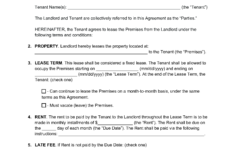 Free California Rental Lease Agreement Templates (6) | Pdf with Printable Lease Agreement California Template