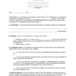 Free Contingency Fee Agreement Template   Sample   Pdf | Word – Eforms Intended For Contingency Agreement Template Sample