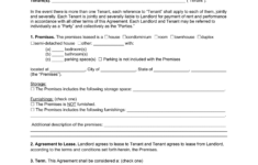 Free Florida Lease Agreement Templates (6) | Pdf &amp; Word regarding Printable Florida Lease Agreement