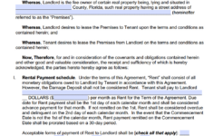 Free Florida Rental Lease Agreement Templates | Pdf | Word with Printable Lease Agreement Florida Form