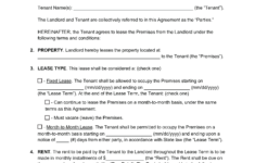 Free Georgia Rental Lease Agreement Templates (6) | Pdf within Printable Lease Agreement Georgia Fillable