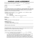 Free Kansas Lease Agreement Templates (6) | Pdf & Word Intended For Kansas Rental Lease Agreement Free Printable