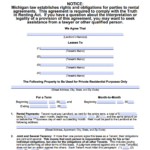 Free Michigan Rental Lease Agreement Templates | Pdf | Word Within Free Printable Lease Agreement Michigan Template